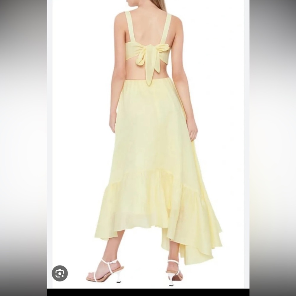 white dress with mesh inserts Mesh Insert Flare Hem Dress – trystfashion